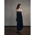 Simple cotton skin-friendly tube top dress irregular curved hem design long dress