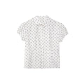 Sweet Polka Dot Polo Collar Blouse