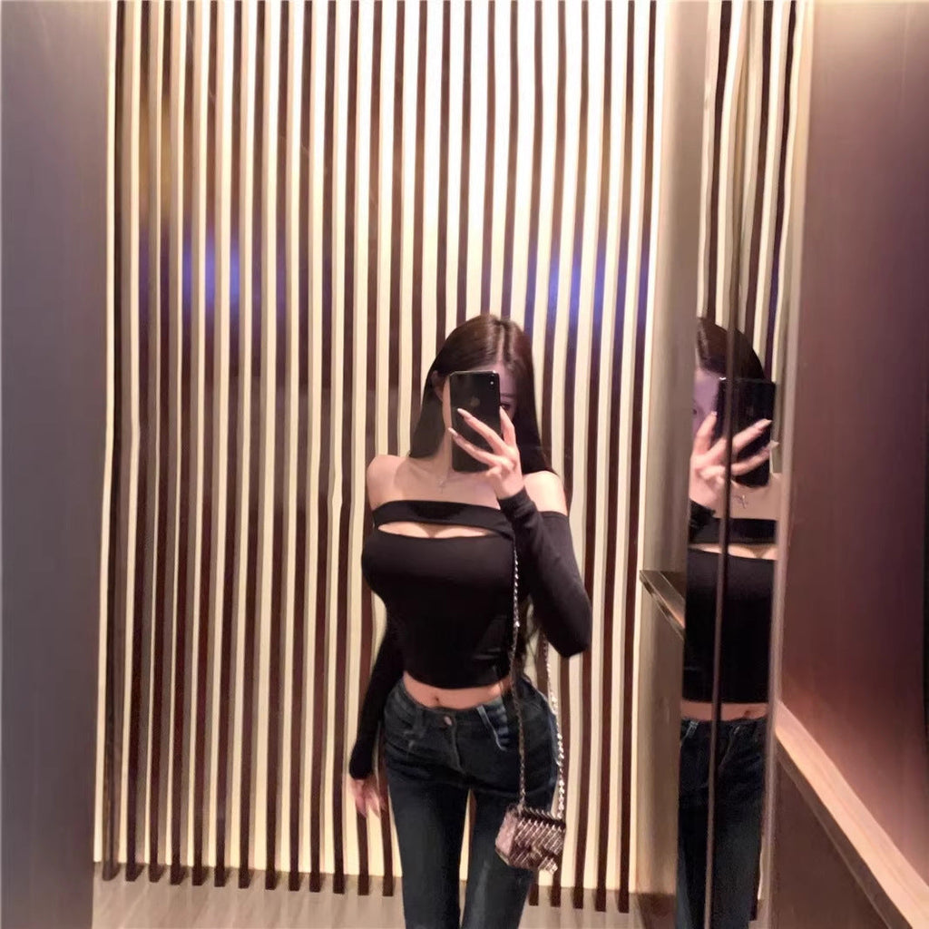 Off-Shoulder Long Sleeve Top