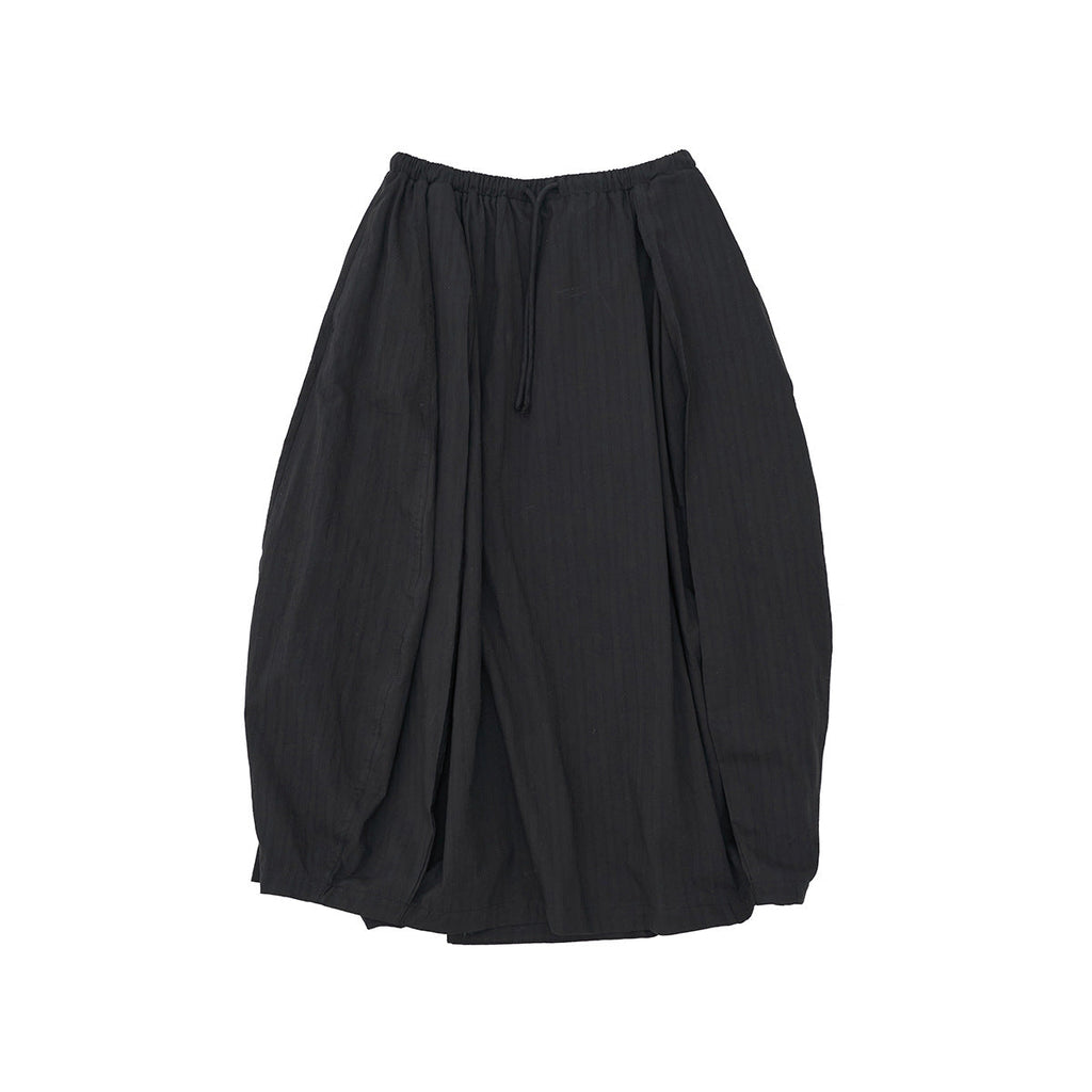New casual jacquard cotton lace-up solid long lantern skirt for spring