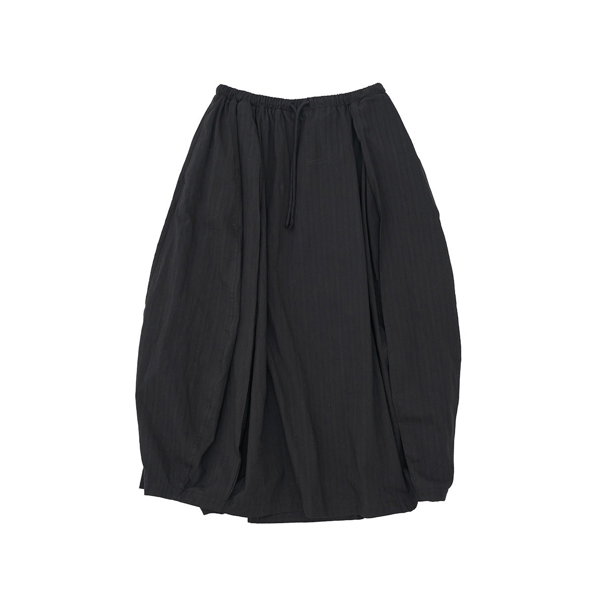 New casual jacquard cotton lace-up solid long lantern skirt for spring