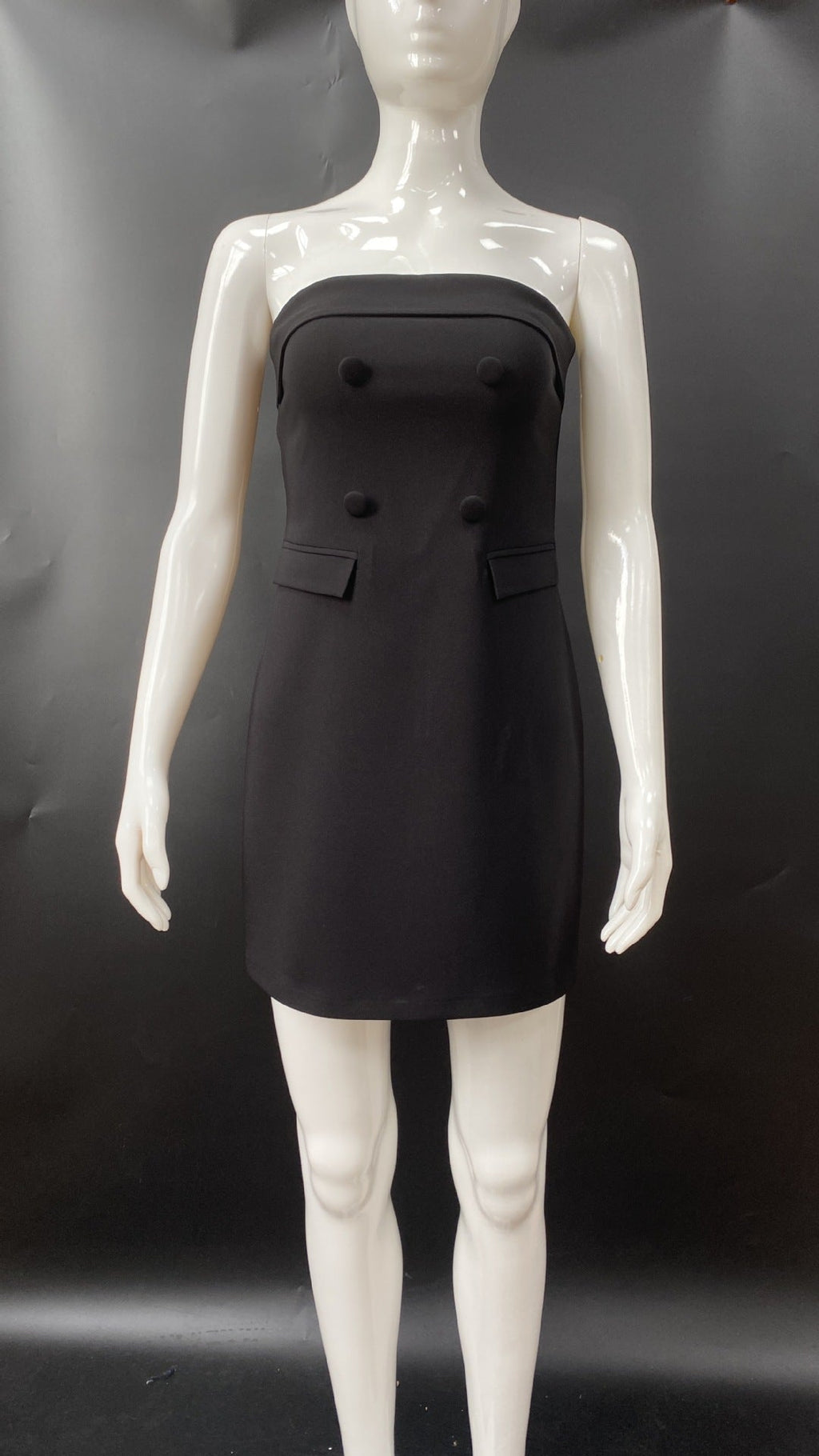 Sexy mature simple tube top off-the-shoulder dress socialite short skirt female sweet and spicy hot girl