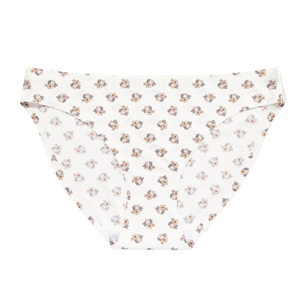 Low waist sexy ice silk seamless underwear women's print breathable quick-drying comfortable women's briefs