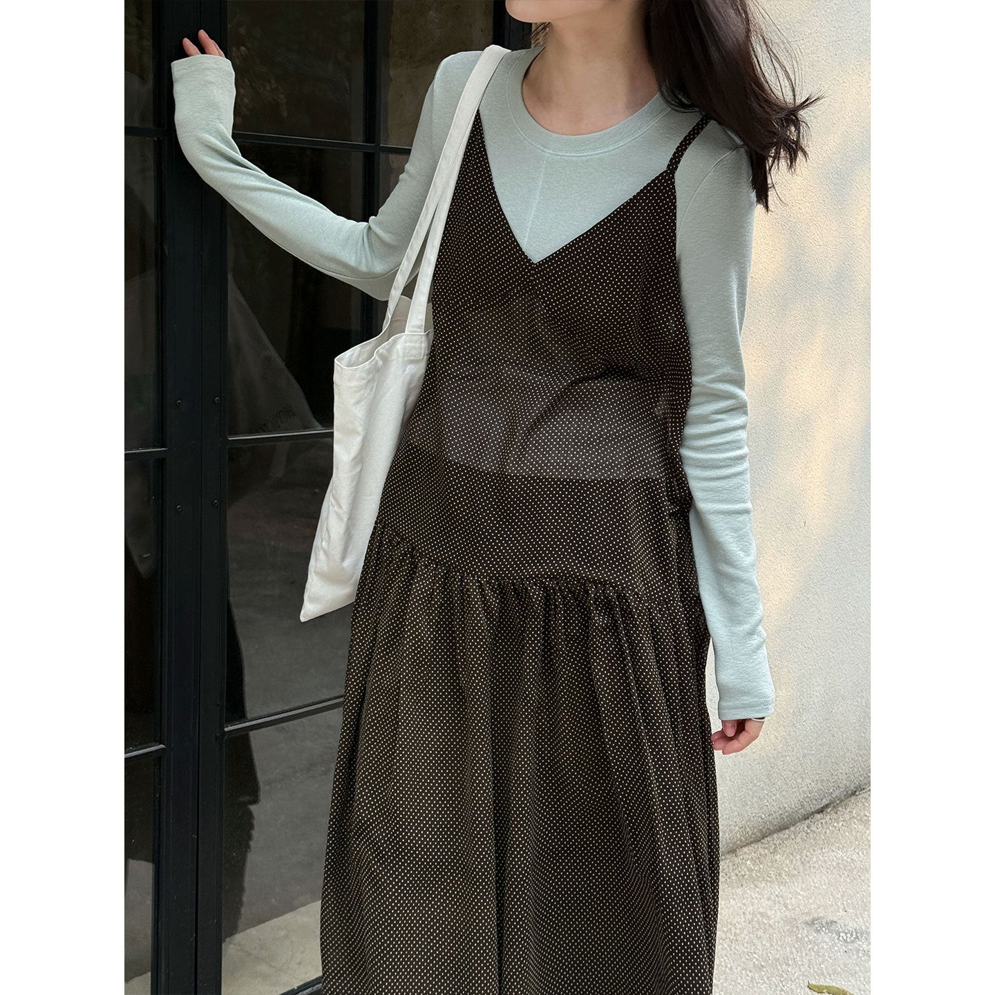 Korean high-end slim-fit bottoming shirt women's early spring new versatile and thin inner top