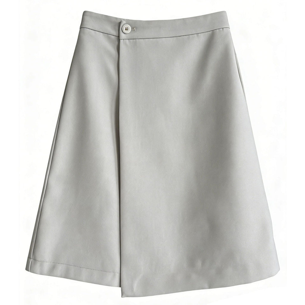 Design sense suit skirt 26 spring new a-shaped skirt thin asymmetrical small skirt