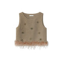 Age reduction heavy industry fringed beard vest top