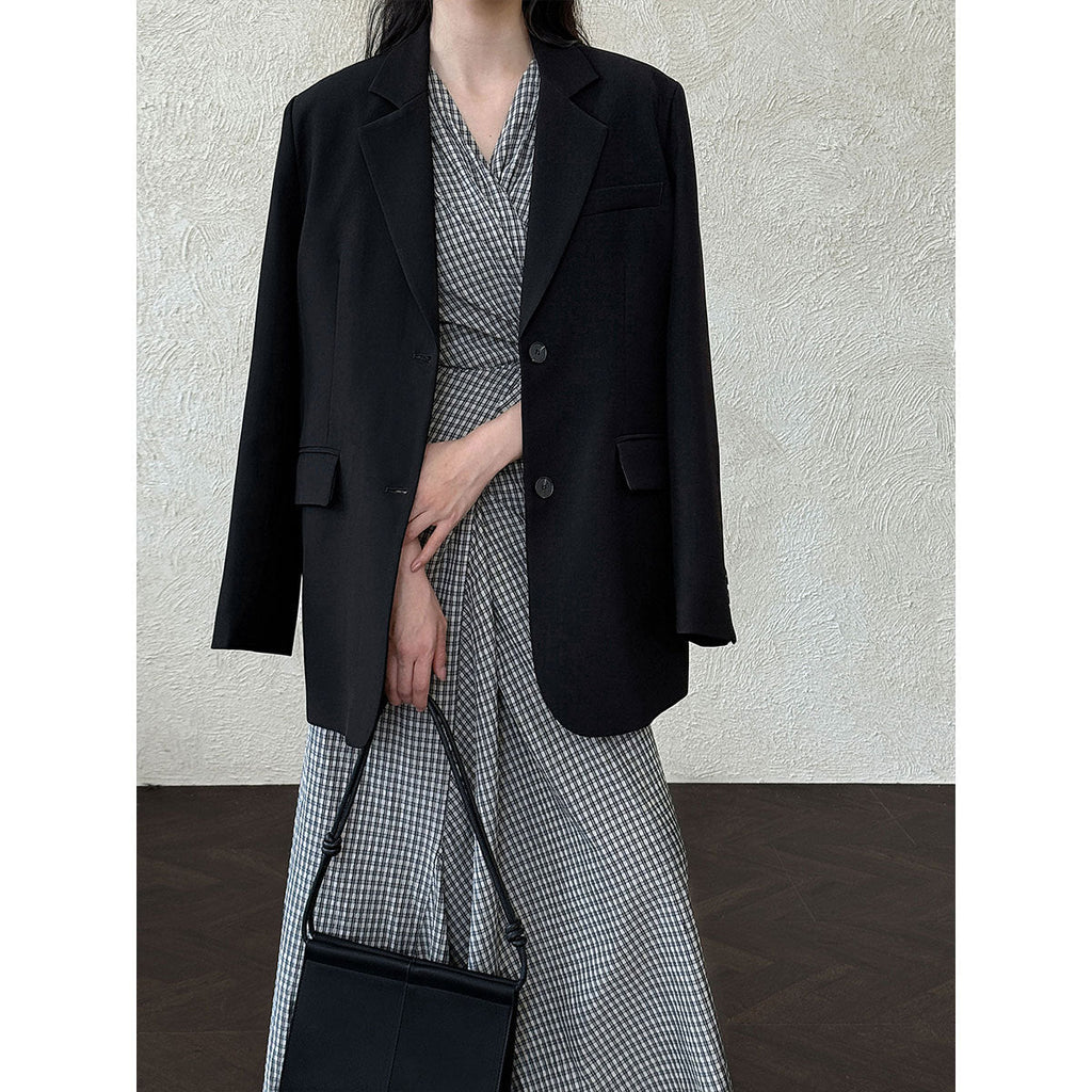 Drop Back Split Casual Suit Top