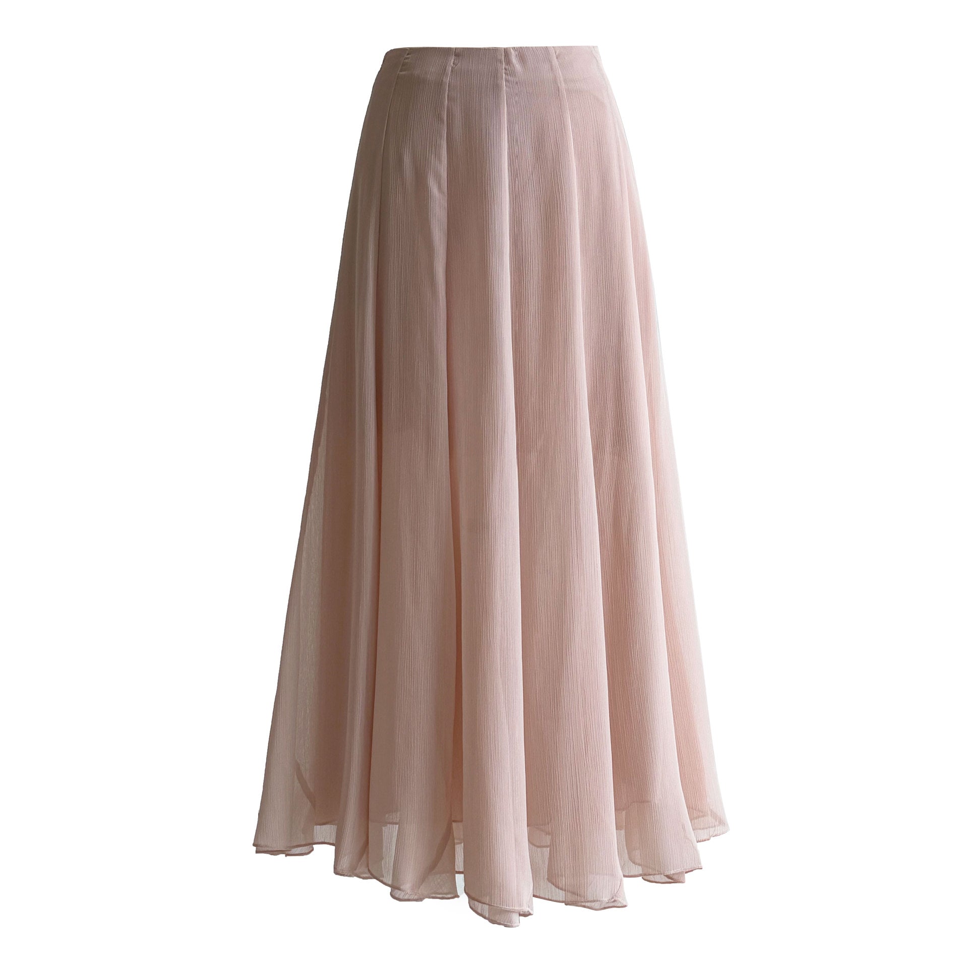 drape A word gentle and elegant wavy edge skirt women's 26 spring new casual fishtail dress