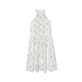 Sweet fairy fresh floral sleeveless neck sling dress