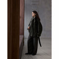 High-quality hand-stitched Suli alpaca stand-up collar classic real wear short reversible ni jacket