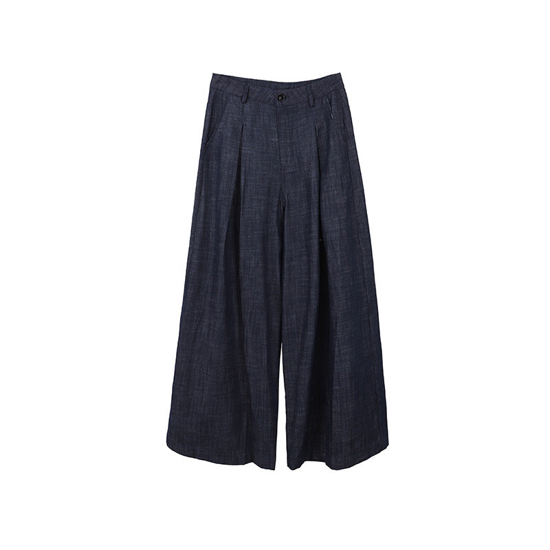 Casual loose season simple commuter versatile trousers