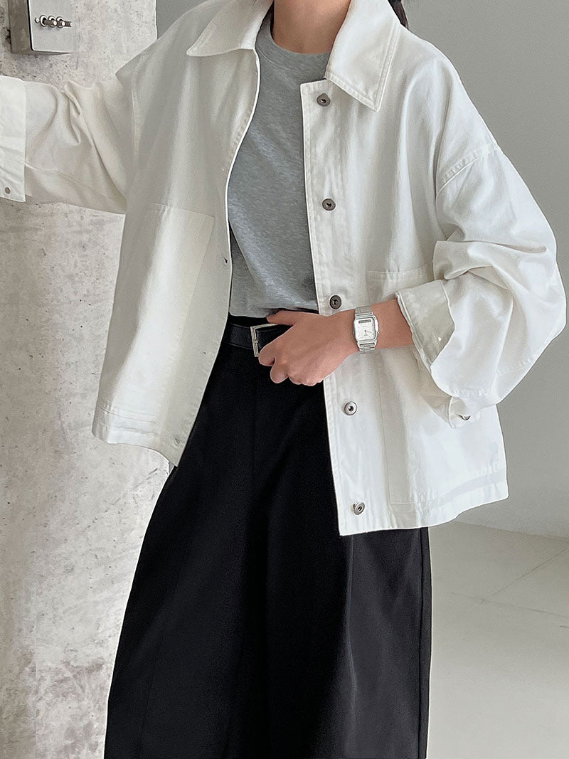 Vintage cargo lapel cardigan fleece jacket women's autumn new casual versatile silhouette jacket