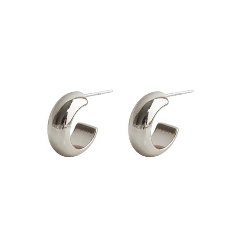 Small C-shaped smooth geometric pattern incense plate ear clips, women can wear earrings without ear piercings, temperament earrings factory direct sales