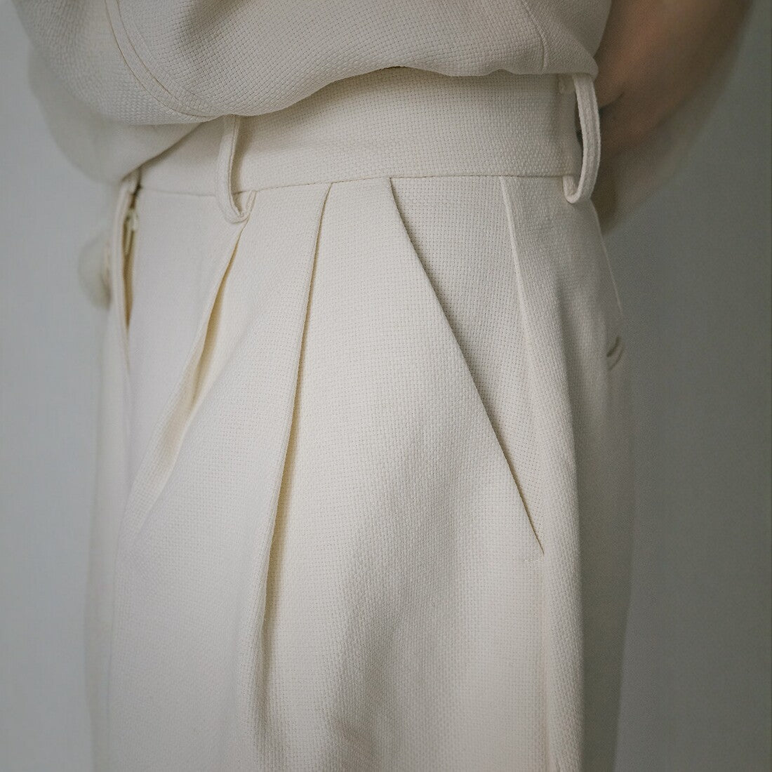 Spring and summer linen Japanese retro and thin casual A-shaped trousers