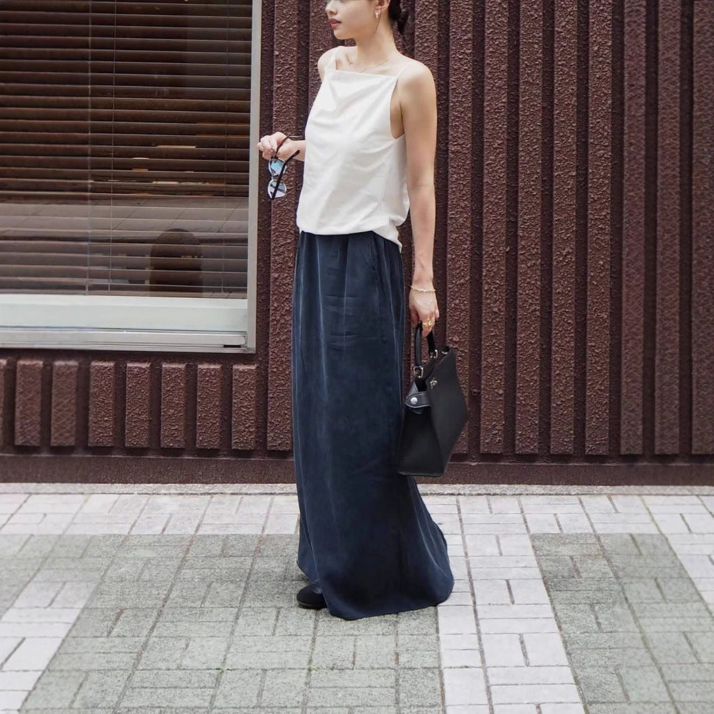 Spring and summer fashionable old money style retro straight skirt