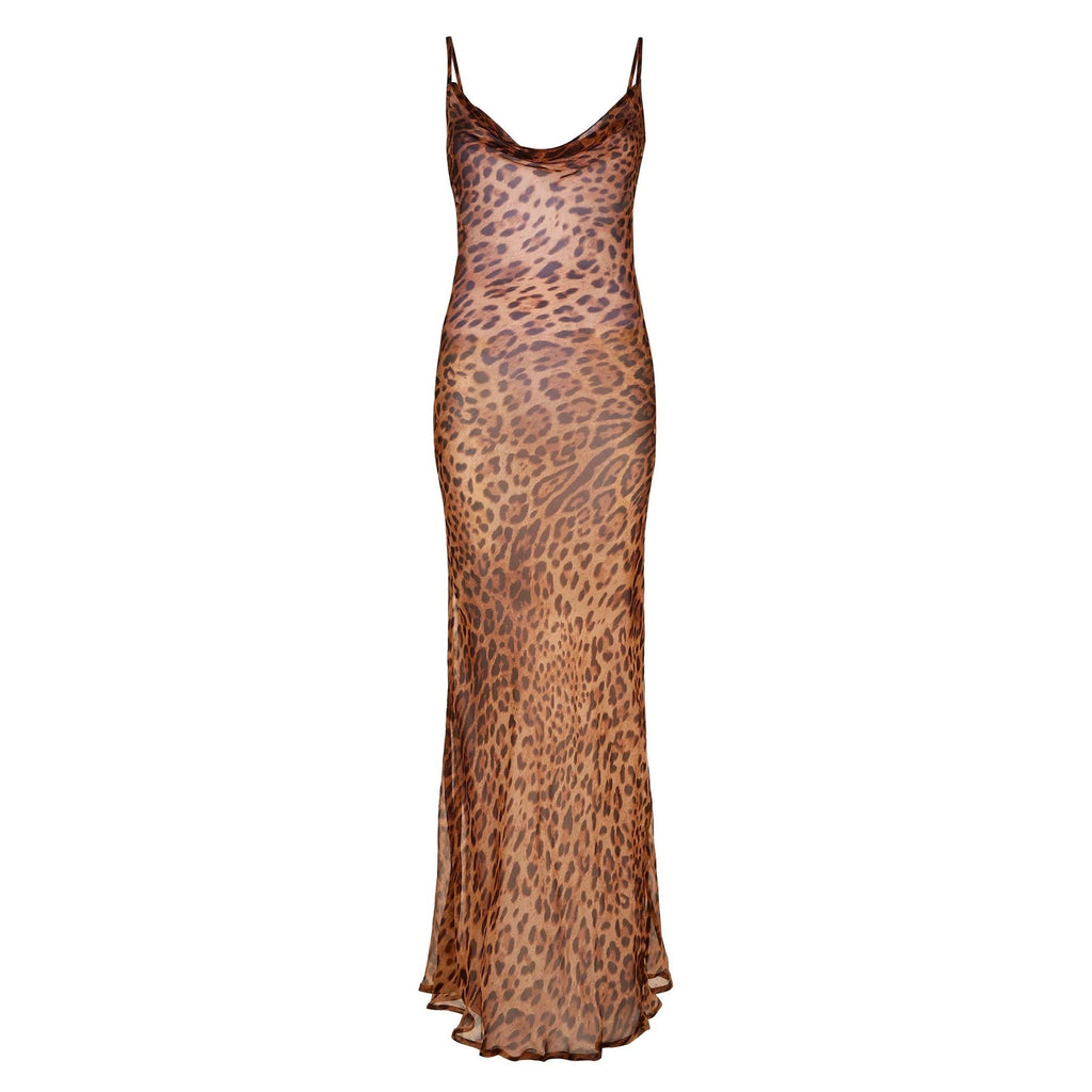 Leopard Print Maxi Dress