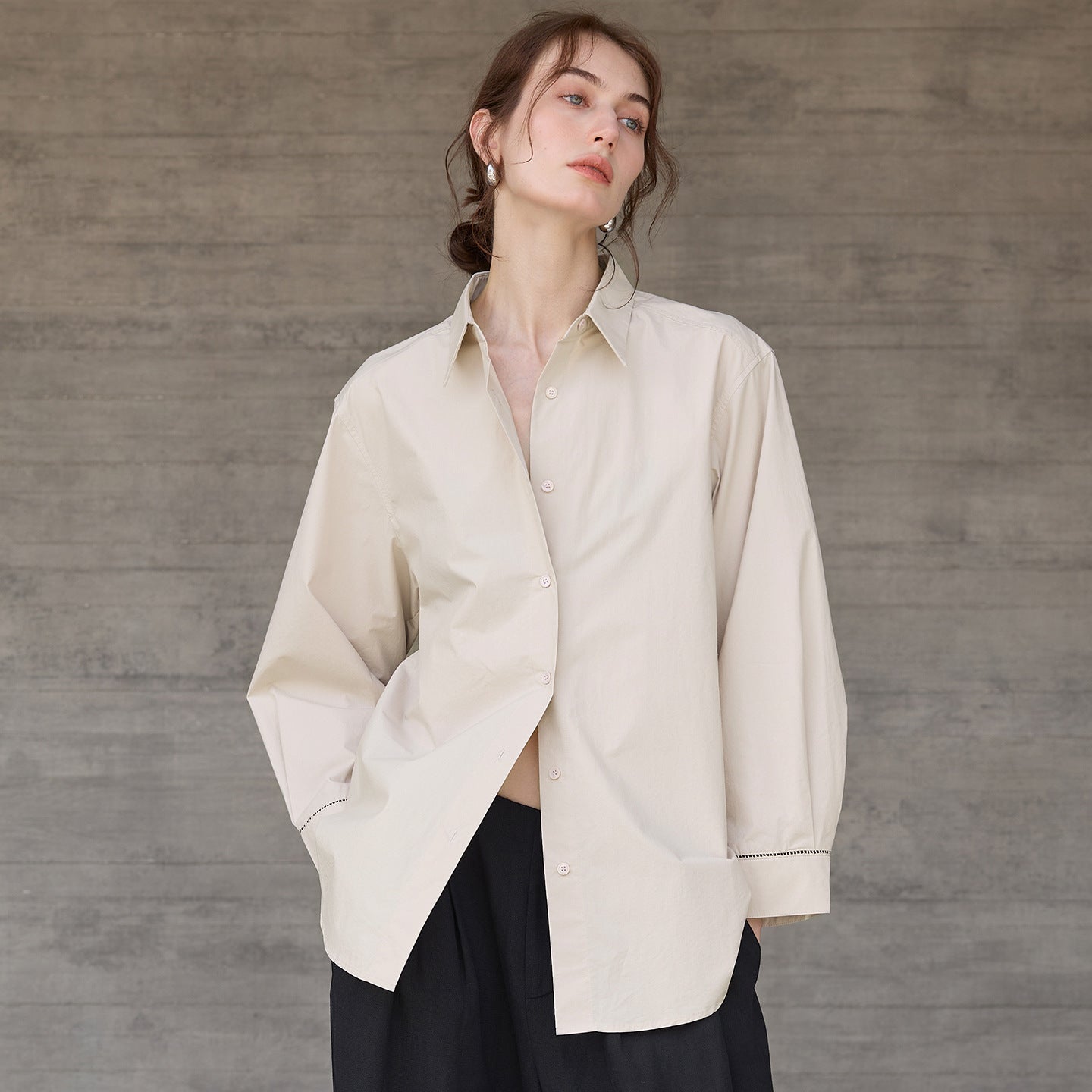 Cotton Button-Up Shirt