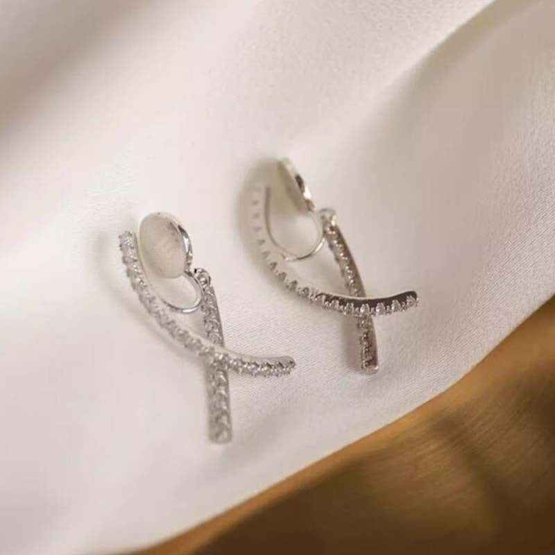 Premium sense metal mosquito coil disc loop earrings French ear clips can be worn without ear piercings, earrings are simple, fashionable and versatile