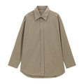 Retro plaid cotton diagonal buckle loose versatile shirt women