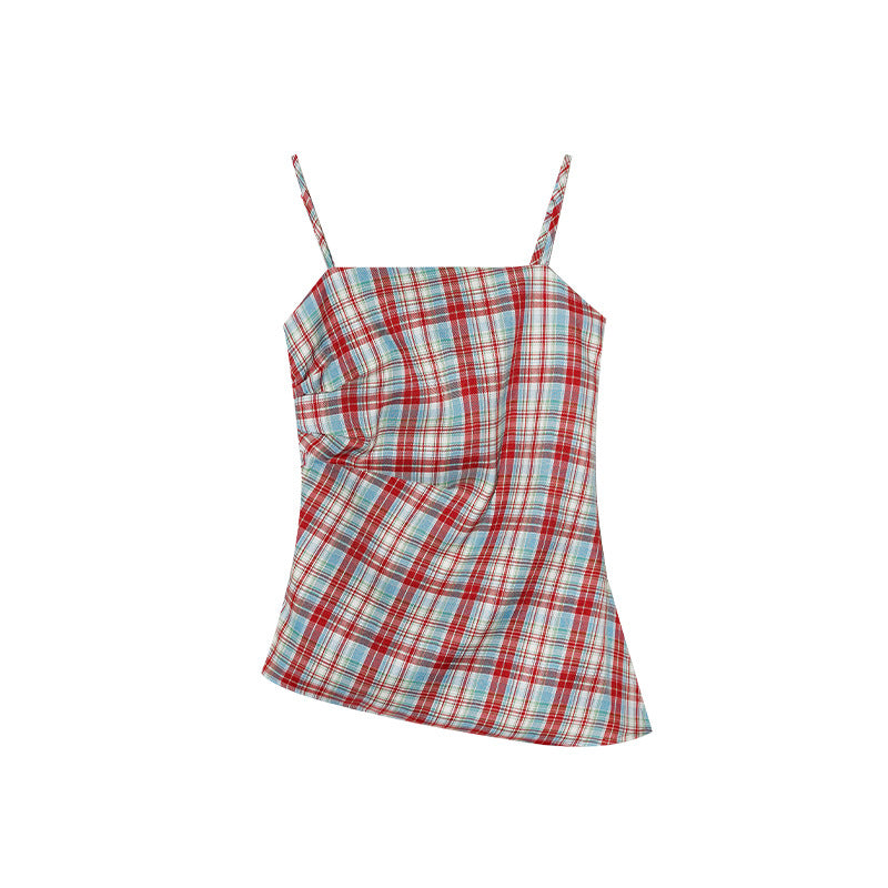 Dopamine Thirteen Lines Explosive Sling Vest Checkered Top