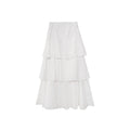 Sweet cake skirt Korean thin high waist white skirt