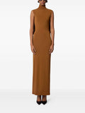 High neck sleeveless hip skirt halter cape design sense sexy European and American dress women
