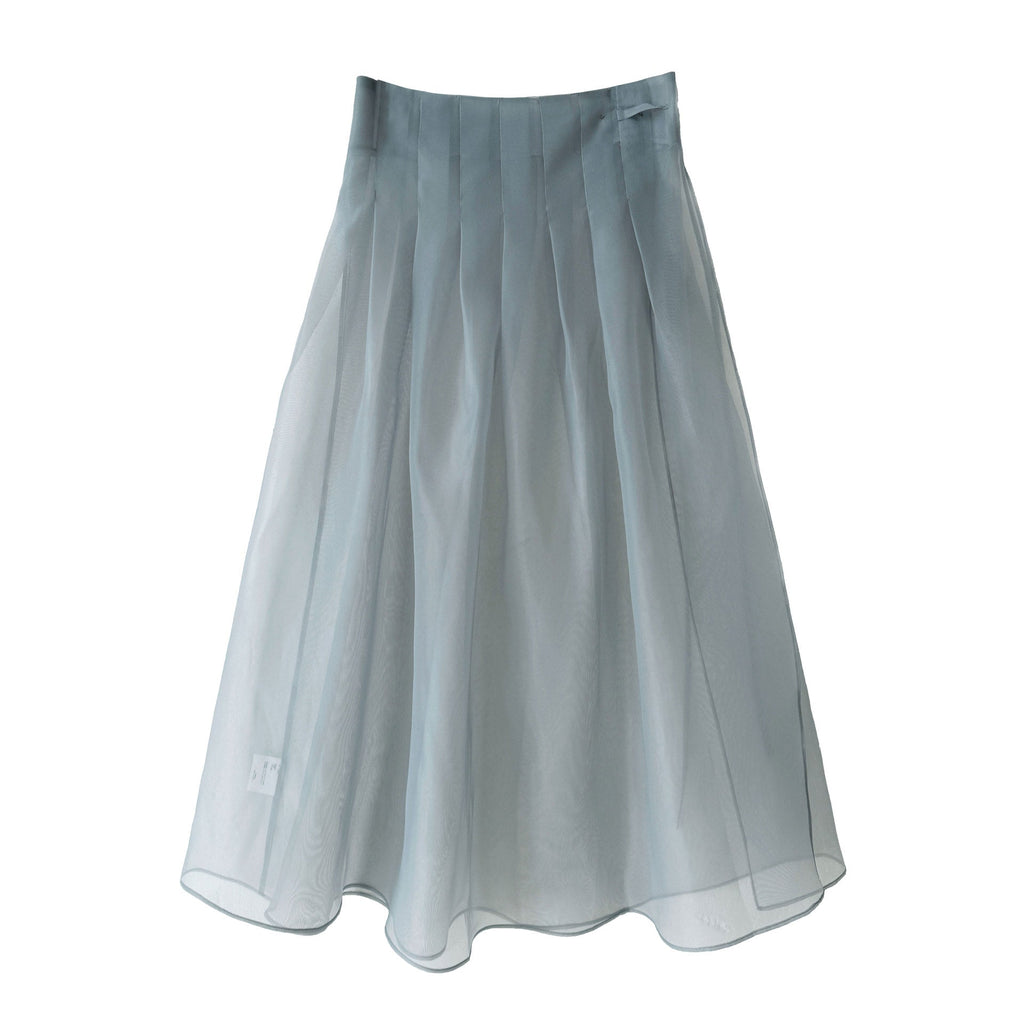 Perspective organza skirt 2026 spring and summer new atmosphere stacked one-piece fart curtain skirt