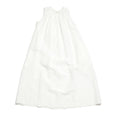 Summer new casual round neck tencel hemp pleated solid color medium and long vest skirt