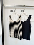 Texture Tianshuang linen knitted cool vest