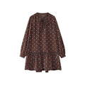 Sweet age-reducing streamer design polka dot dress