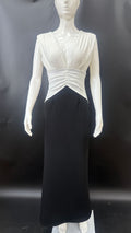 Women's new fashion strap dress women's slim holiday style splicing long dress evening dress