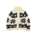 Winter casual lapel Fair Island thick needle all-wool versatile wool cardigan