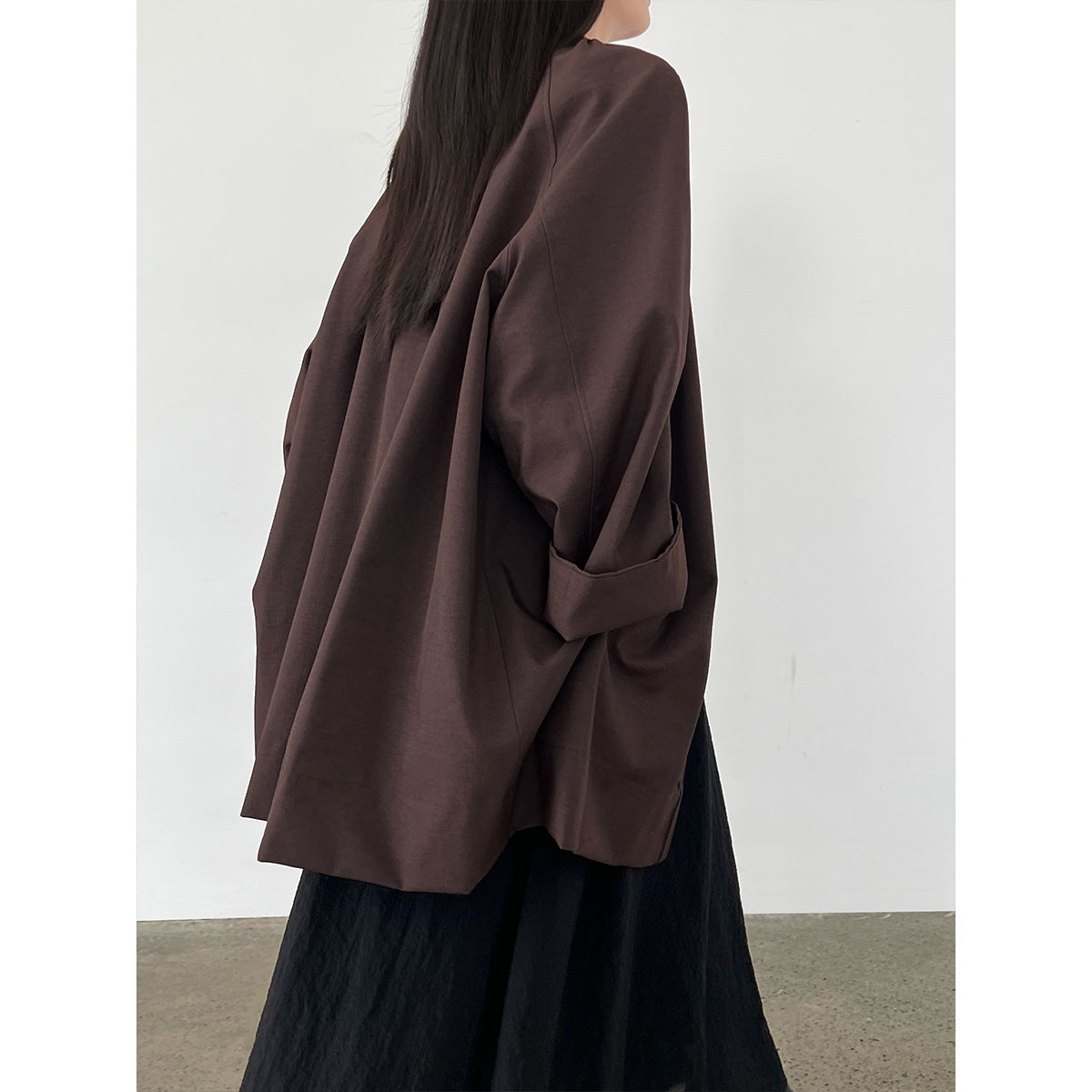 Lazy casualloose windbreaker outwear for women