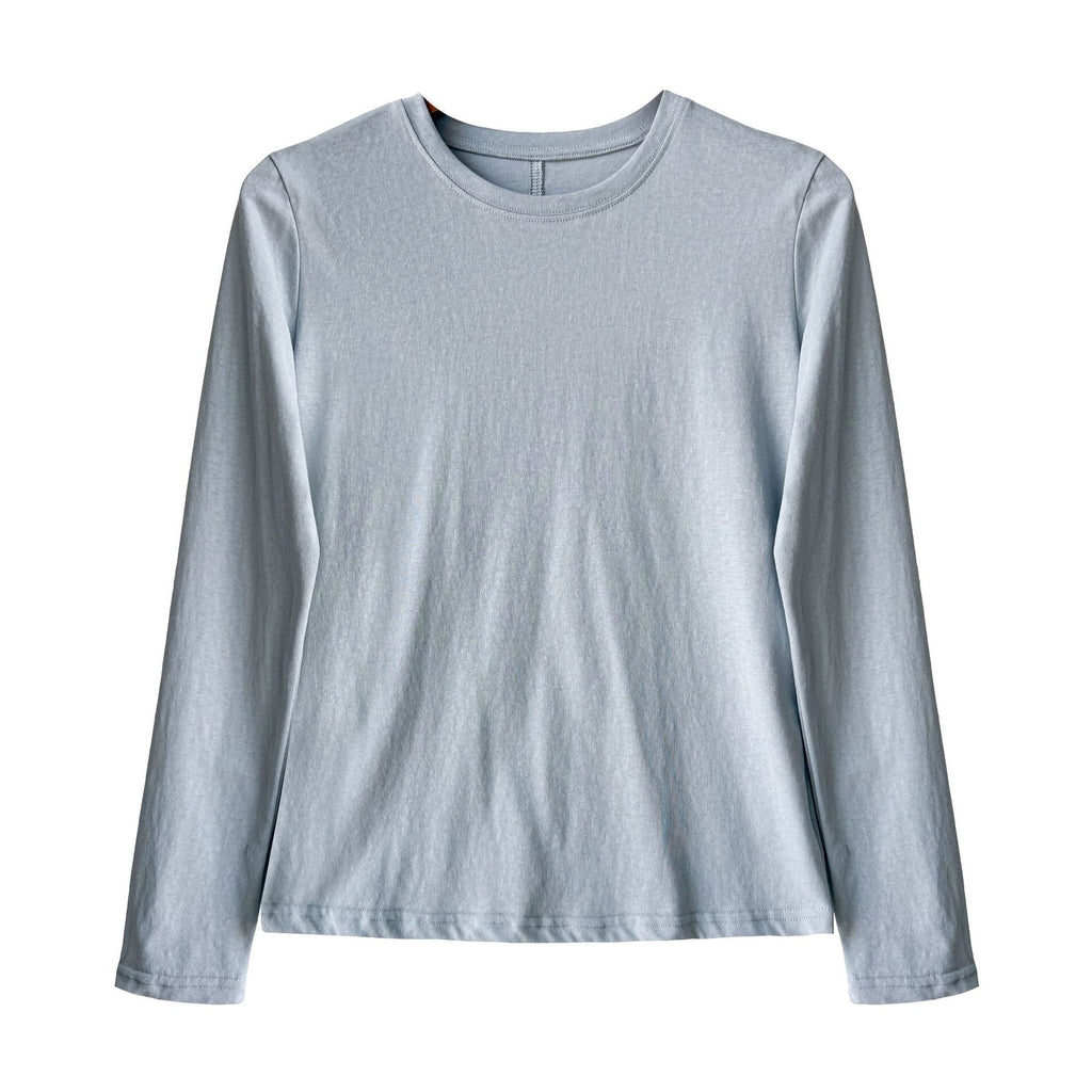 Simple stacked bottoming shirt women's spring new basic long-sleeved T-shirt with a thin top