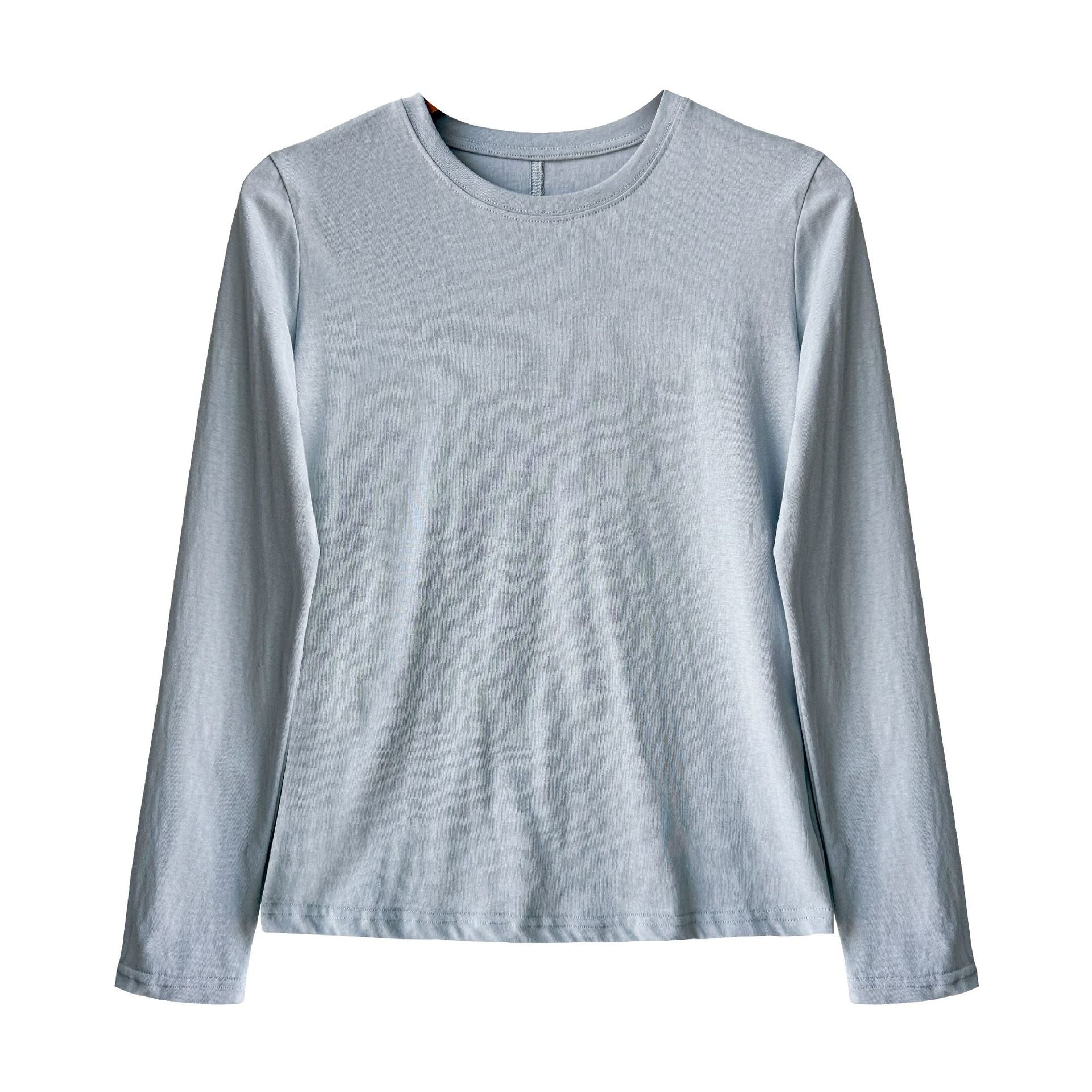 Simple stacked bottoming shirt women's spring new basic long-sleeved T-shirt with a thin top