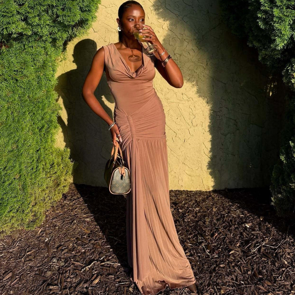 Slim fit INS style dress