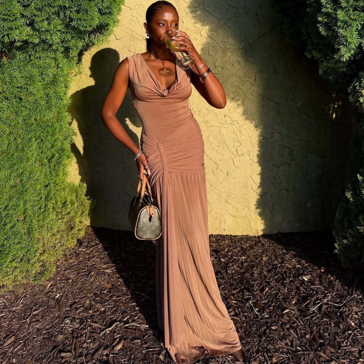 Slim fit INS style dress