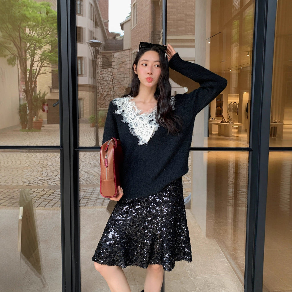 mid skirt hip wrap thin temperament high waist skirt