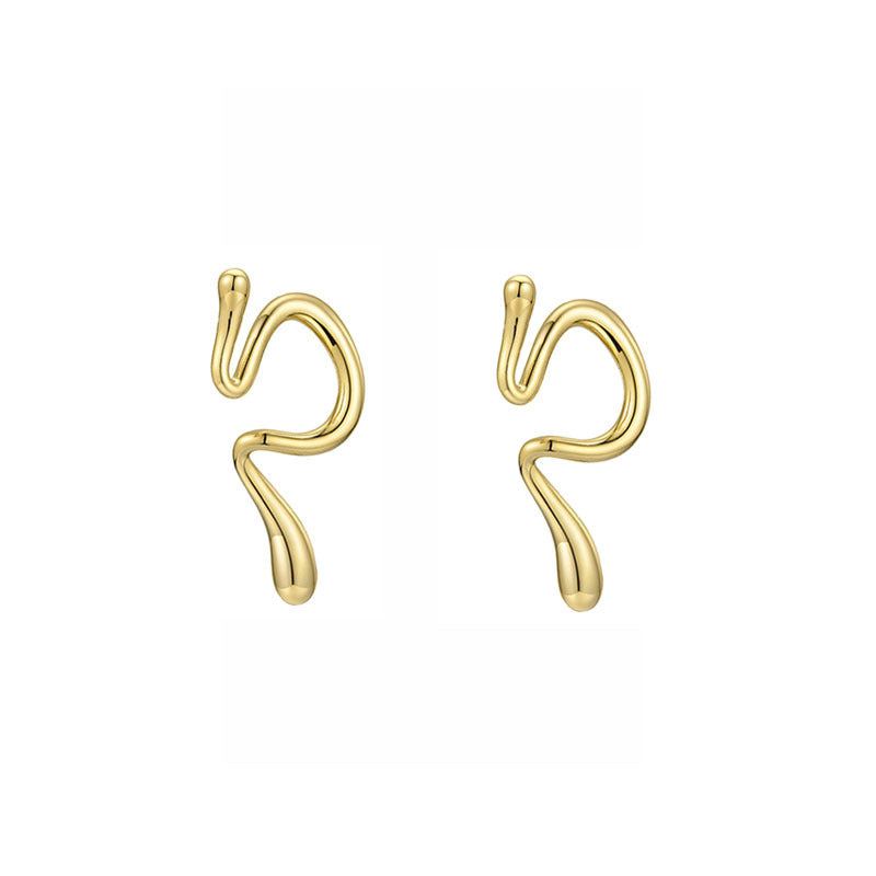 Piercing bone clip cool handsome cold fashion earrings Japanese and Korean men light luxury earrings without pierced ears