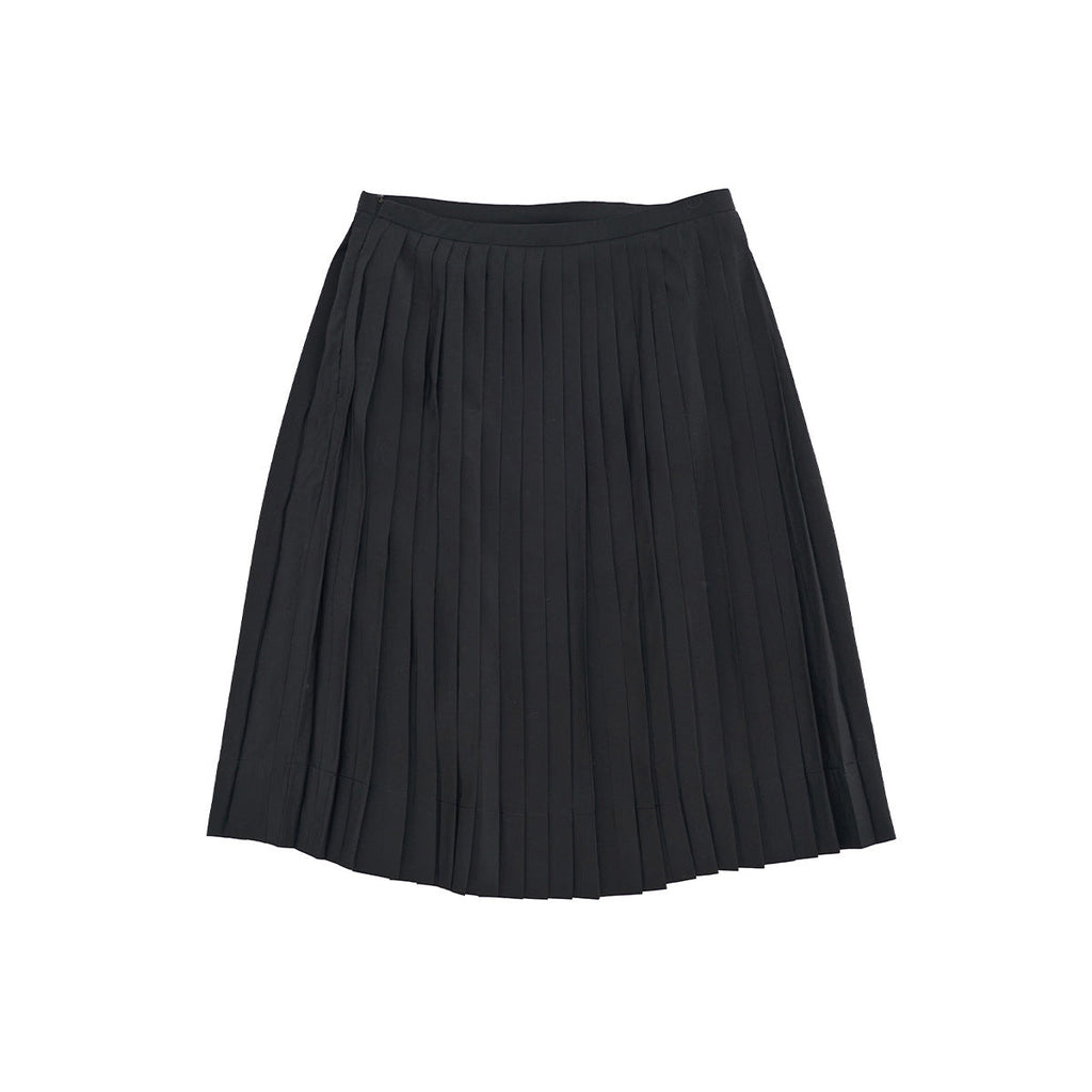 Spring casual solid color versatile modal cloud feeling easy pleated skirt