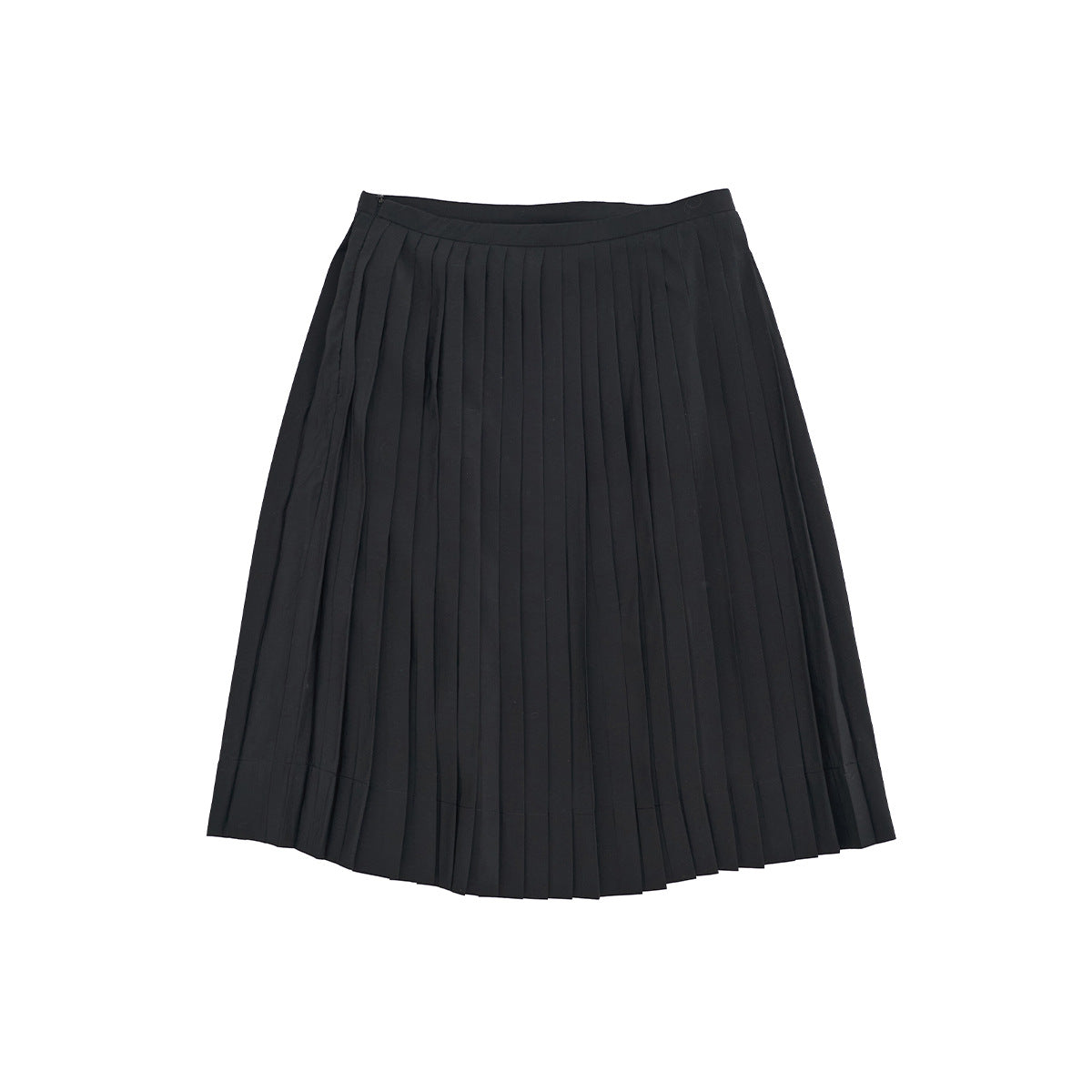 Spring casual solid color versatile modal cloud feeling easy pleated skirt