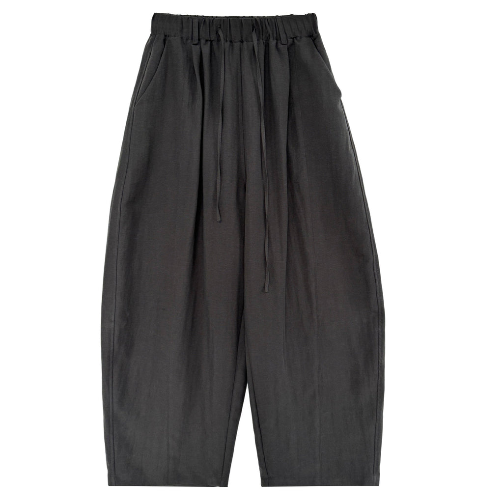 Slack high waist wide leg casual pants women's summer new lazy style loose and thin sickle pants
