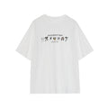 Early Spring Casual Crew Neck Puppy Print Shoulder Short Sleeve T-Shirt Top