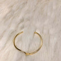 Cold wind ripple bracelet Japanese and Korean niche temperament versatile women's design sense wave open hand jewelry simple bracelet