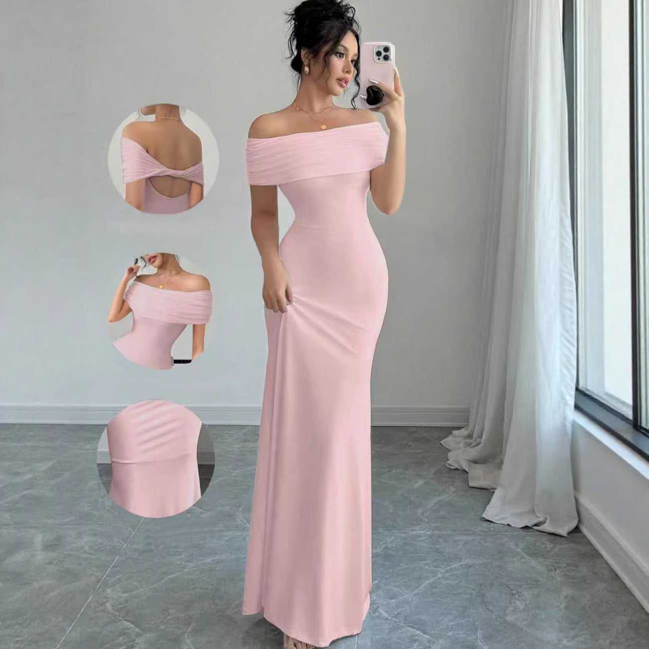 Spring and summer tight fashion elegant long evening dress dress strictly selected skirt