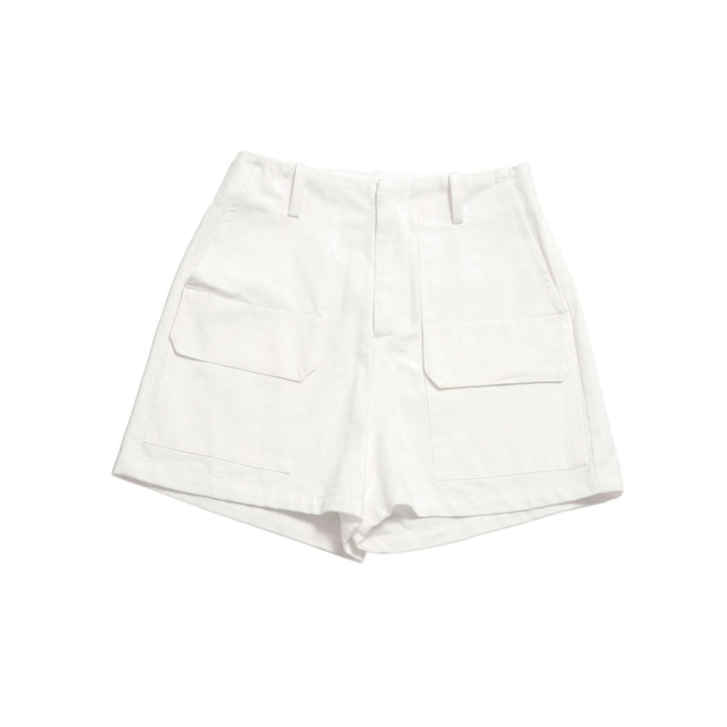 Summer new casual high-waisted French hemp retro versatile tooling shorts casual pants