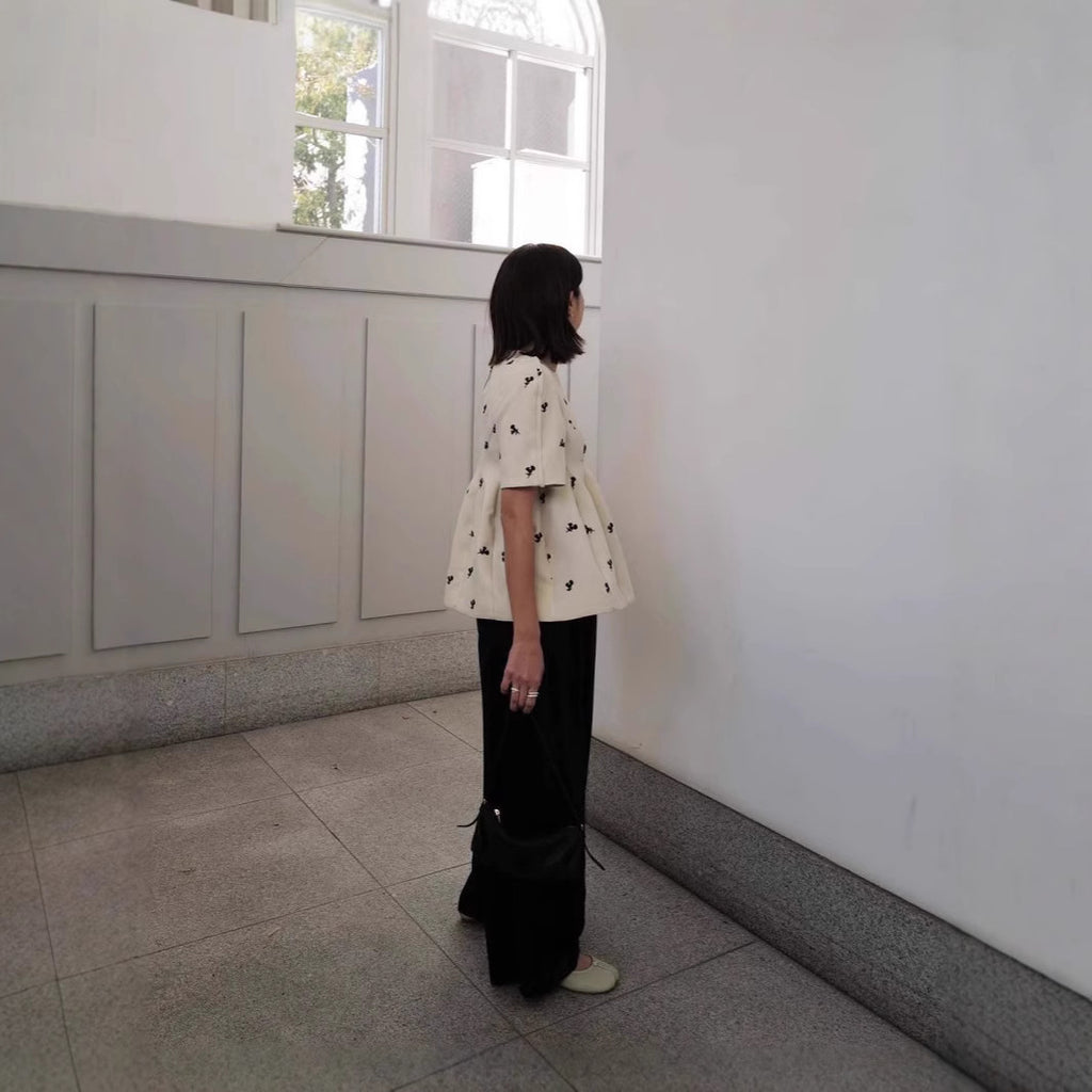 Spring and summer fashionable hair accessories temperament ins blogger silhouette art department top crisp temperament top
