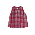 Dopamine sweet age-reducing Tencel plaid sleeveless halterneck vest