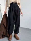 Minimalist old money wind mopping suit pants