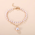 Internet celebrity retro ins simple double pearl bracelet female, cold port style fashionable pearl bracelet
